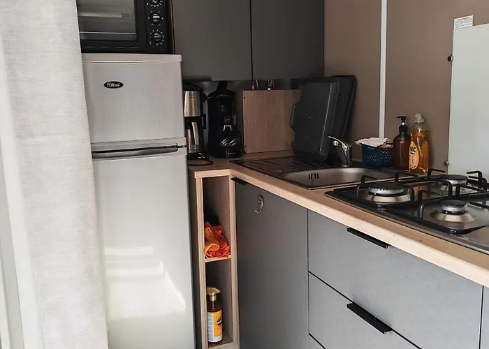 Mobilhome Clim Télé La Falaise 4 étoiles Campeggio